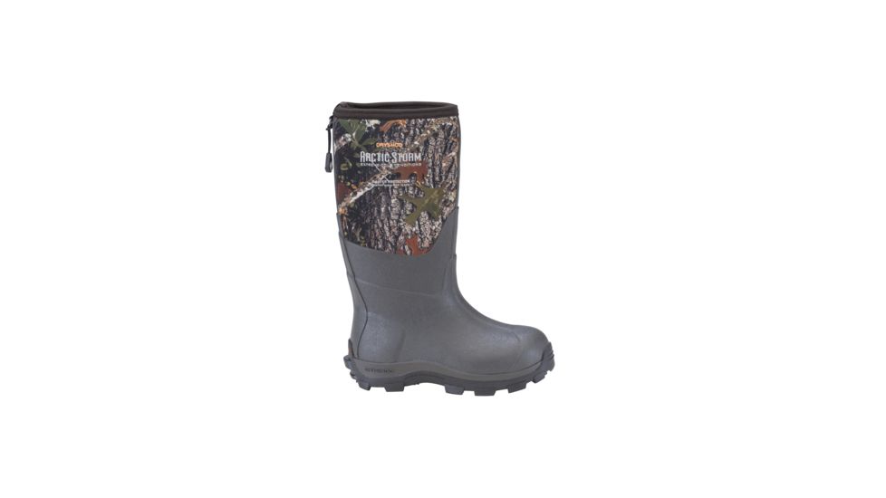 Dryshod Arctic Storm Kids Winter Boot, Black/Camo, 3 ARS-KD-CM-300
