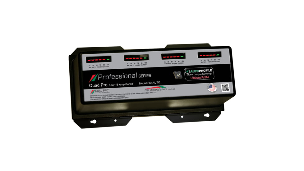 Dual Pro Auto - 4-Bank Lithium/AGM Battery Charger