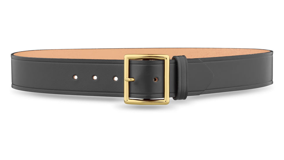 DutyMan 1-3/4inch Plain Leather Garrison Belt With Gold Buckle DTY-1611-42-9032