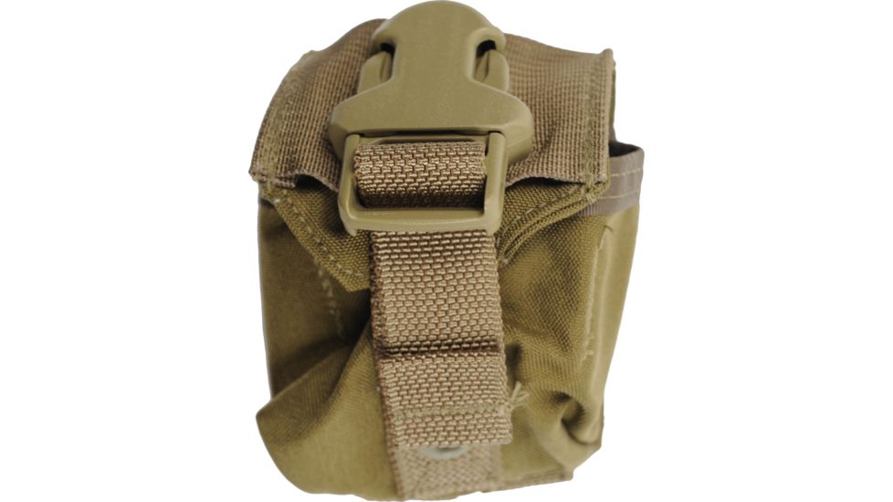 Eagle Industries Molle Style Single Frag Grenade Carrier, Pouch Clip, Coyote, 500D