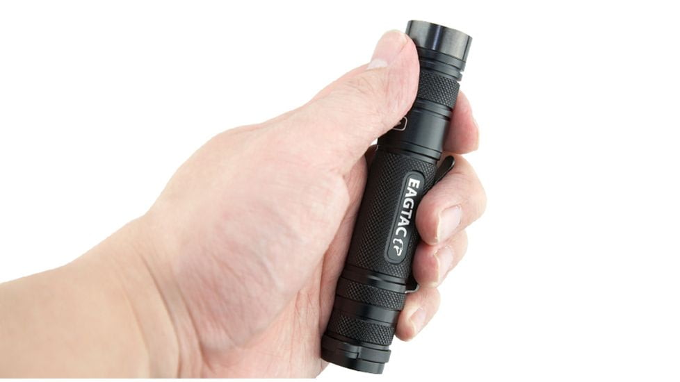 EAGTAC D25LC2 RC Clicky Flashlight, XP-G2 S3 LED, 599lm,1x18650,2xCR123A, Black, D25LC2-CLICKY-XPG2-CW