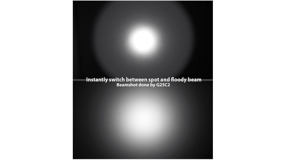 EAGTAC GX25L2-R22 Flashlight, XM-L2 U2 NW LED, 1208lm, Black, GX25L2-R22-XML2-BASE-NW