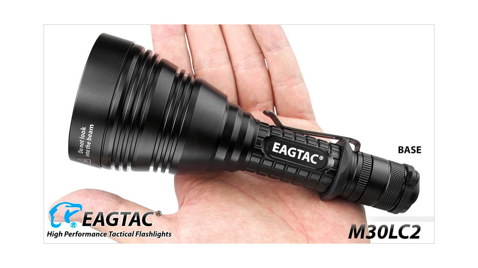 EAGTAC M30LC2 Flashlight, XM-L2 U4 CW LED, 1348lm, Black, M30LC2-XML2-BASE-CW