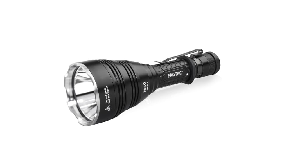 EAGTAC M30LC2 Flashlight, XM-L2 U4 CW LED, 1348lm, Black, M30LC2-XML2-BASE-CW
