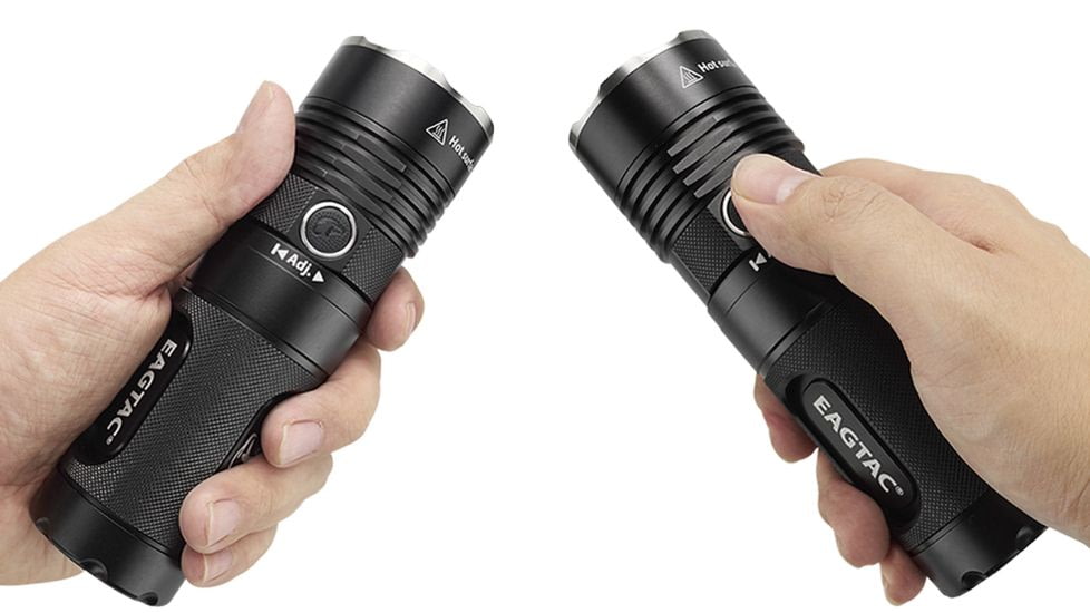 EAGTAC SX25L3 Flashlight Kit, XM-L2 U2 NW LED, 1490lm, Black, SX25L3-XML2-KIT-NW