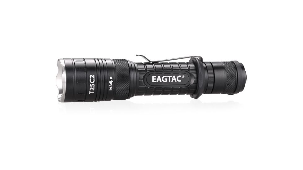 Eagtac T25C2 XPLHI 1148 Lumen Tactical Flashlight KIT, Black, Medium, T25C2XPLHIWEAPONKIT