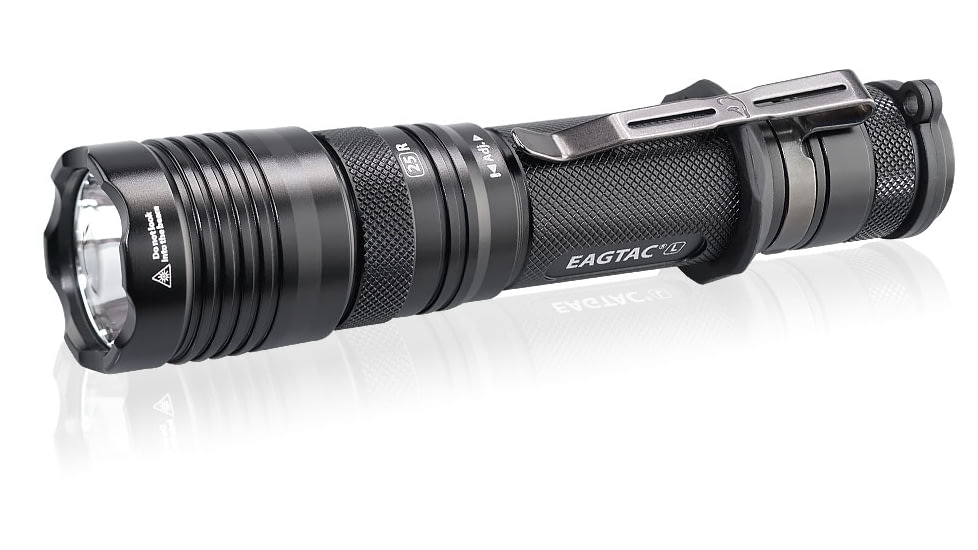 EAGTAC T25L-R Base Flashlight, XHP35 HI NW LED, 1750lm, Black, T25LR-XHP35-HI-BASE-NW