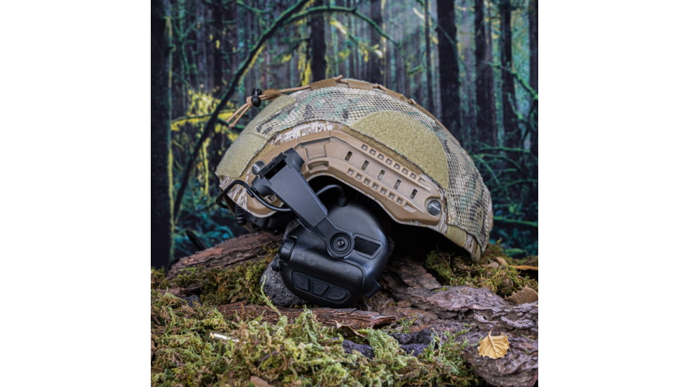 Earmor M16A Rail Mount Kit for Earmor M31/M32 PLUS to ARC Rails, Tactical Black, M16A-BK