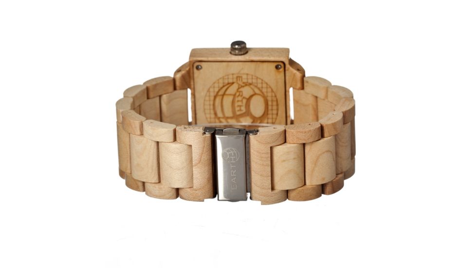 Earth Culm Wooden Unisex Watch, Khaki/Tan ETHEW1001, EDEMO1
