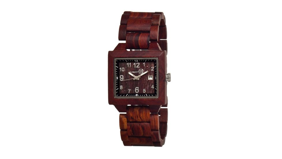 Earth Culm Wooden Unisex Watch, Red ETHEW1003