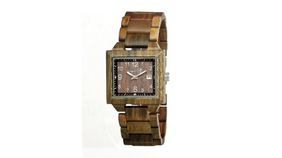 Earth Culm Wooden Unisex Watch, Olive ETHEW1004