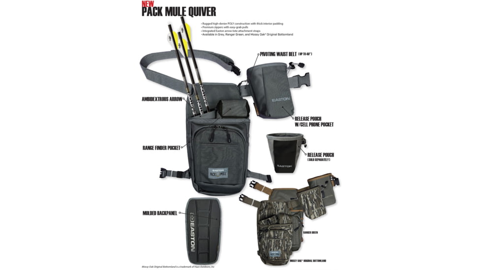 Easton Pack Mule Quiver, Ranger Green, 1006616