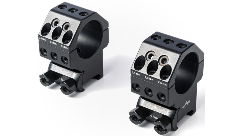 EAW German Tactical Mount Pair Of Fixed Rings, Tube Diameter 30mm, Height 20mm, Screw, Black, 61002