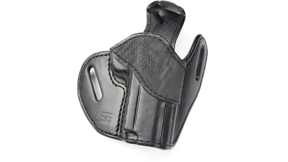 Ed Brown Products Commander Lightrail OWB Belt Holster, RMR Compatible, Shark/Cow, Black, HL-C-LR