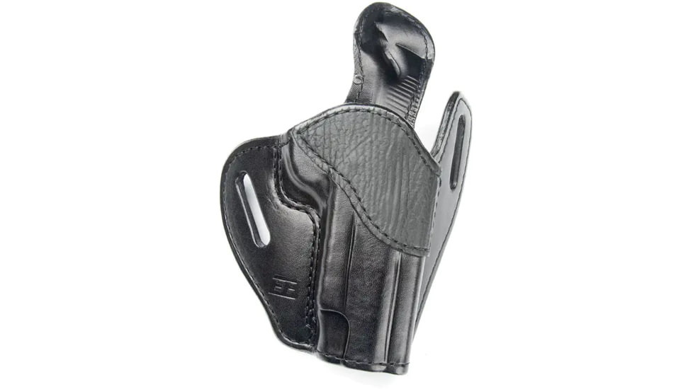Ed Brown Products Govenment Lightrail OWB Belt Holster, RMR Compatible, Shark/Cow, Black, HL-G-LR