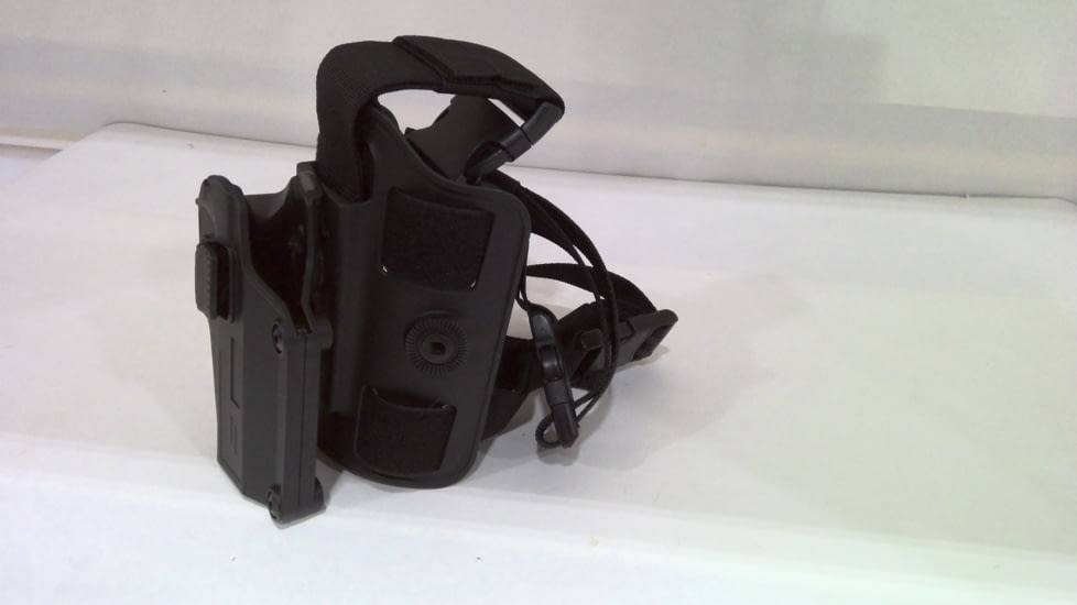 EDEMO TRYBE Tactical Universal Holster w/ Drop Leg Platform, Black, TRT-UH-DLP-BL, EDEMO2