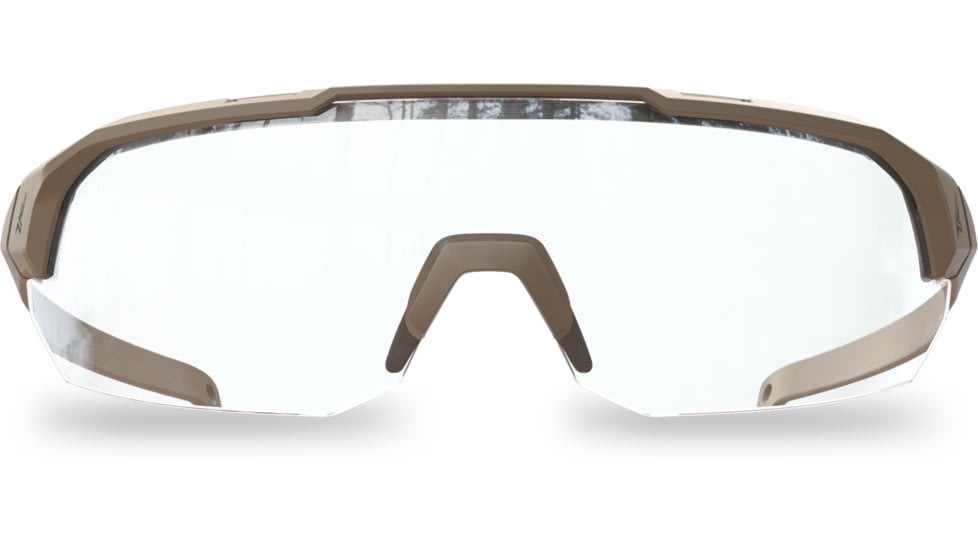 Edge Eyewear ARC Light Shooting Glasses, Tan499 Frame, G-15 Vapor Shield Lenses, Standard, AL27VS