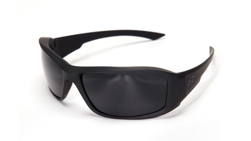 Edge Eyewear Hamel Thin Temple Sunglasses, Soft-Touch Matte Black Frame / G-15 Vapor Shield L, XH61-G15-TT