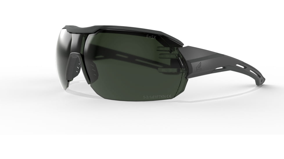 Edge Eyewear Kabru Safety Glasses, Black Frame w/ Black TPR/ Vapor Shield G-15 Lens, Standard, NSN XKB117VS, XKB117VS