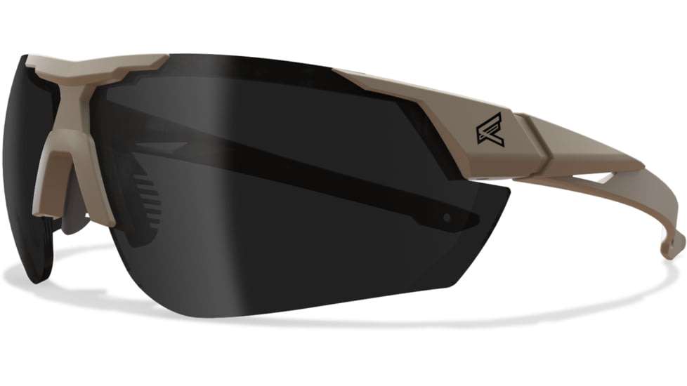 Edge Eyewear Phantom Rescue Shooting Glasses, Tan499 Frame, G-15 Vapor Shield Lenses, Standard, PR27VS