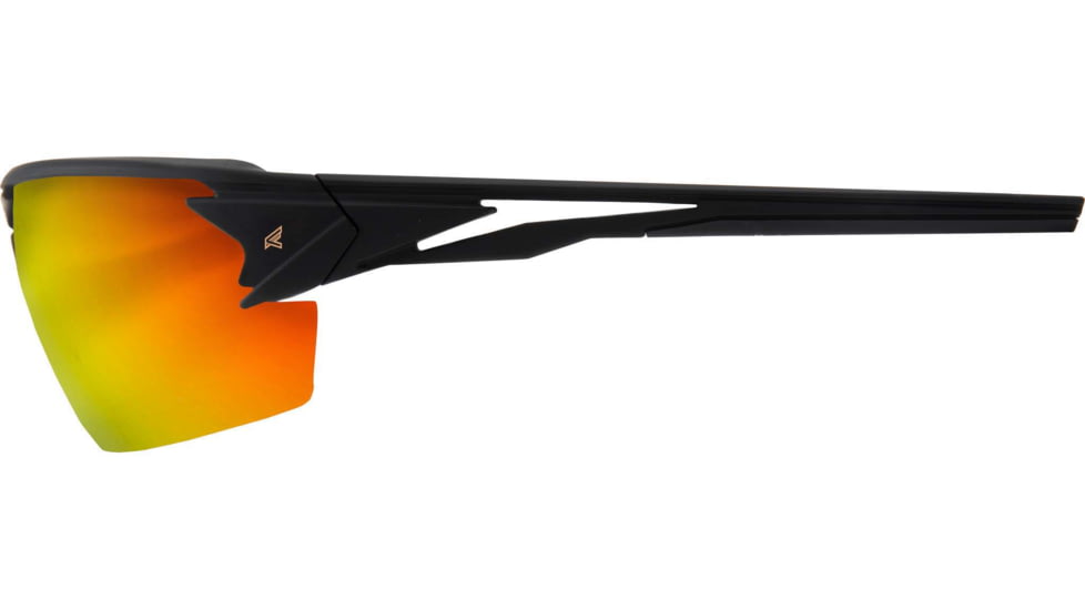 Edge Eyewear Pumori - Matte Black Frame / Aqua Precision Red Mirror Lenses, Black Frame, XPAP419