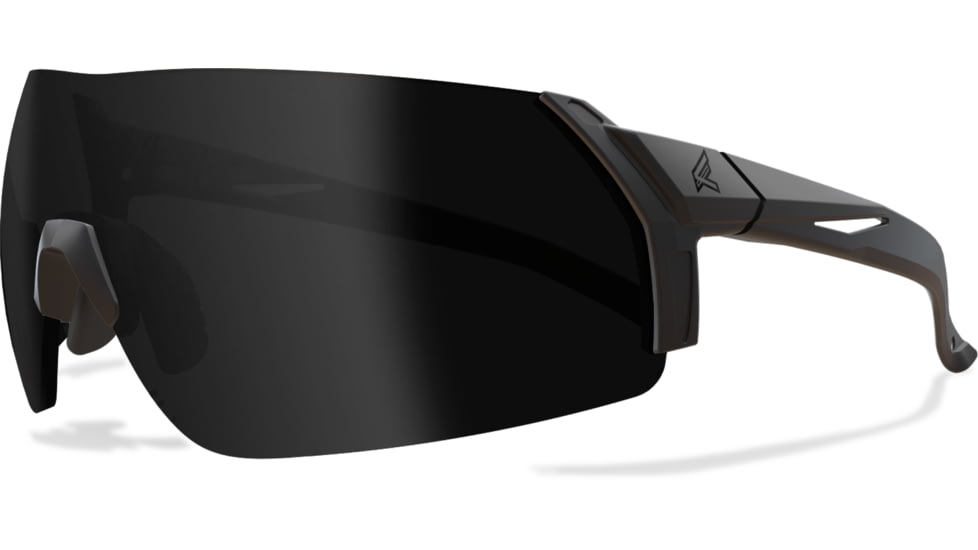 Edge Eyewear Urgent Fury Shooting Glasses, Black Frame, G-15 Vapor Shield Lenses, Standard, UF17VS