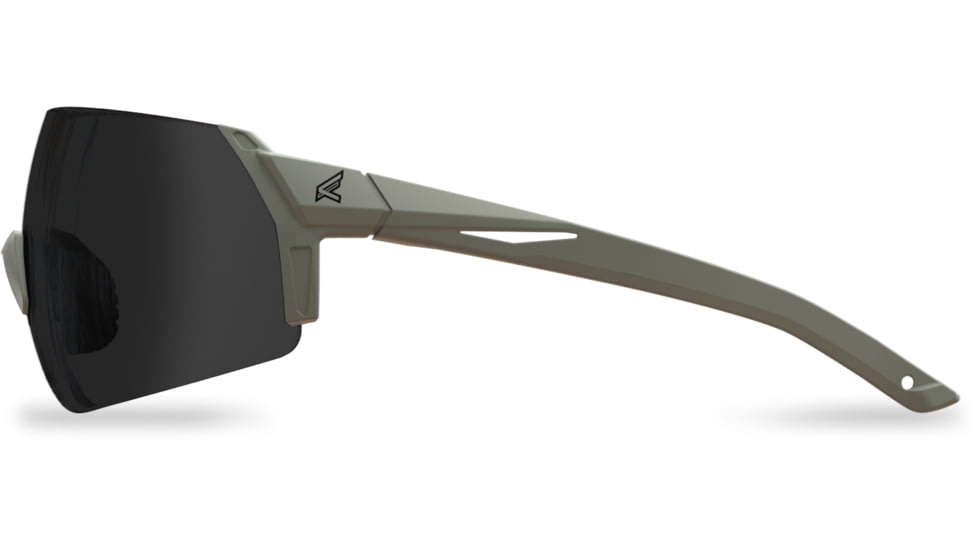 Edge Eyewear Urgent Fury Shooting Glasses, Conifer Green Frame, Polarized Smoke Vapor Shield Lenses, Standard, UF36PVS
