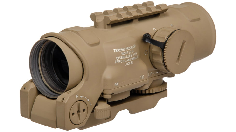 Elcan Specter DR 1-4x 3MOA XOPTEK Rifle Scope, 7.62 BDC Reticle, FDE, DFOV4-T265-C20-X3