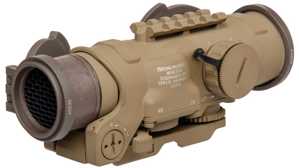Elcan Specter DR 1-4x 3MOA XOPTEK Rifle Scope, 7.62 BDC Reticle, FDE, DFOV4-T265-C20-X3