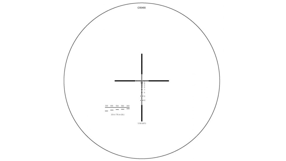 Elcan Specter DR 1-4x Rifle Scope, 5.56 BDC Reticle, Black, DFOV4-B146-C10