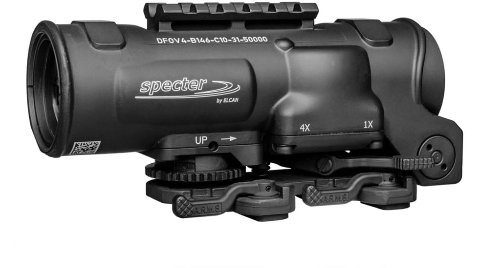 Elcan Specter DR 1x/4-7.62x51mm Rifle Scope, BDC Reticle, Black, DFOV4-B146-C20