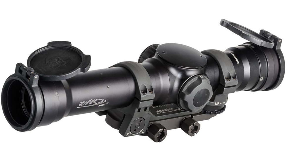 Elcan SpecterTR Rifle Scope Ballistic Reticle w/ Mount, 1x/3x/9x5.56mm, Black, TFOV139-C1