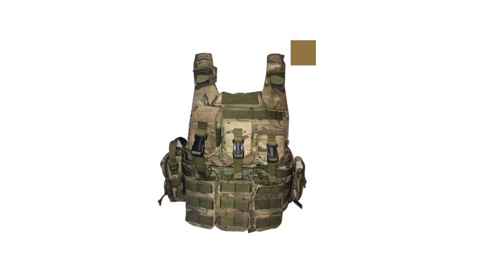 Element Gear JSCD Plate Carrier Quick Release Vest,Coyote Tan,Small VE-JSCD-04-S