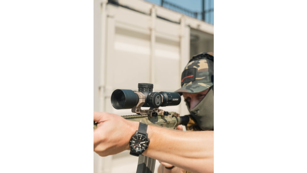 Element Optics Theos 2-10x42mm LPVO 34mm Tube Rifle Scope, First Focal Plane, MPR-1D, Black, ELE50063