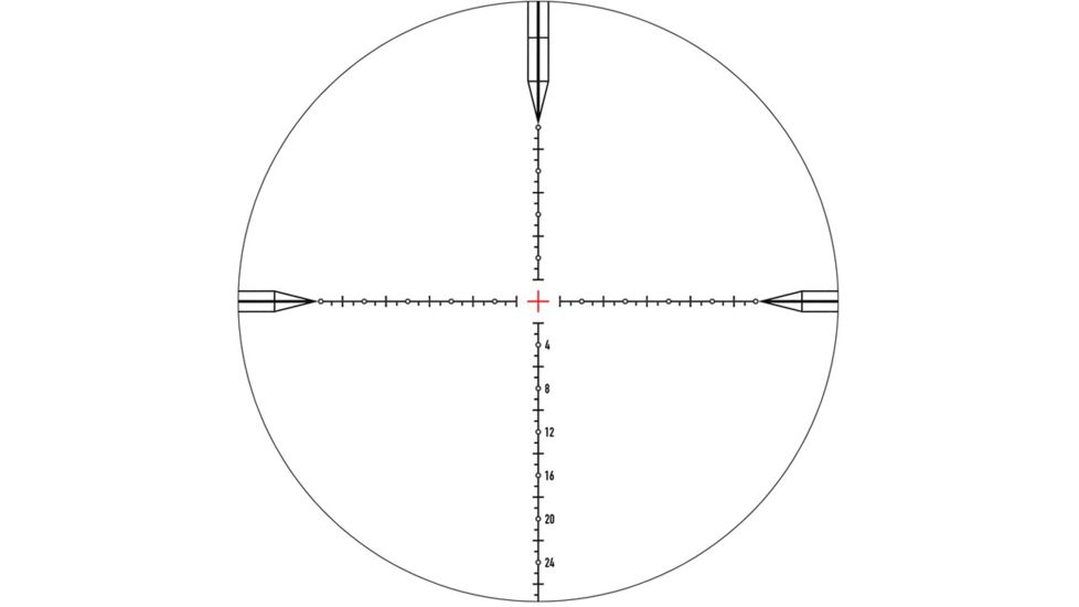 Element Optics Titan Rifle Scope, 5-25x56mm, 34mm Tube, First Focal Plane, EHR - 1C Reticle MOA, Matte Finish, Black, 50022