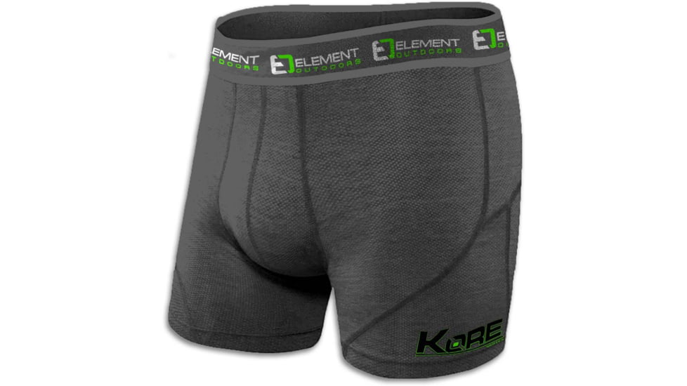 Element Outdoors Kore Series Lightweight Short Underwear - Mens, BLACK, X-Large, KS-LSU-XL-BK