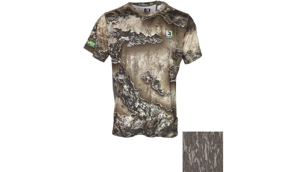Element Outdoors Shirt Drive Short Sleeve Bottomland T-Shirt - Mens, Mossy Oak Bottomland Camo, Large, DS-SS-L-BL