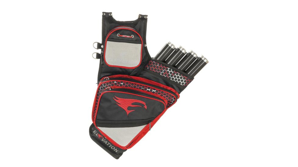 Elevation Adrenalin Quiver, Black/Red 4 Tube RH 13025