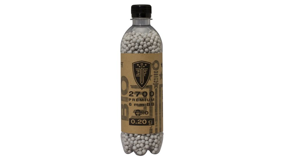 Elite Force BIO .20g Airsoft BBs,6mm,White,2700 ct 2211073