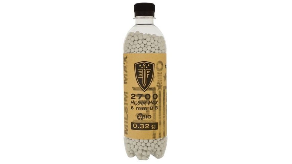 Elite Force MILSIM MAX BIO .32g Airsoft BBs,6mm,White,2700 Count 2279064