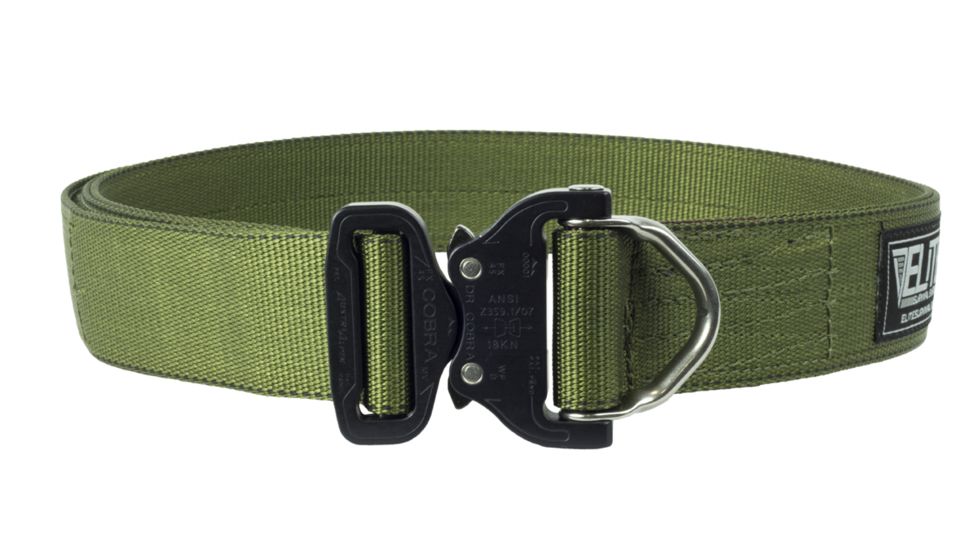Elite Survival Systems Elite Cobra Rigger's Belt with D Ring Buckle, Olive Drab, Extra Large CRB-O-XL
