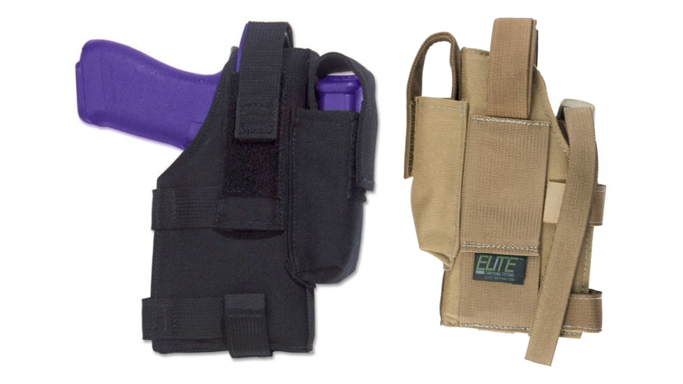 Elite Survival System Tactical Belt Holster, Black, Tan