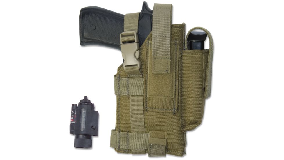 Elite Survival Systems Belt Holster, Right Hand, Coyote Tan - Most 5in BBL 7681-T-RH