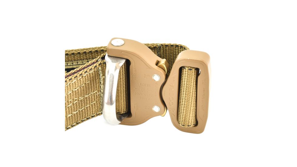 Elite Survival Systems Elite Cobra Rigger's Belt with D Ring Buckle, Coyote Tan, Large CRB-T-L