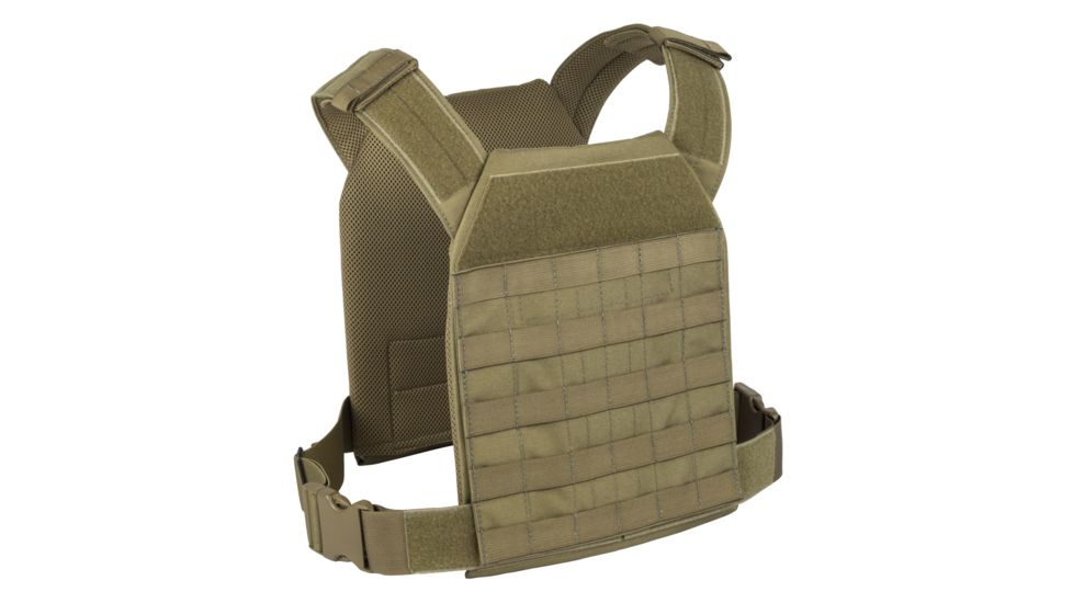 Elite Survival Systems Lightweight Plate Carrier, MOLLE Adaptable, Coyote Tan, PC300-T