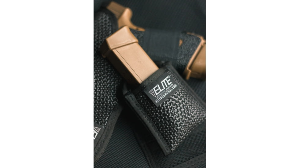 Elite Survival Systems MainstayTM Clipless IWB/Pocket Magazine Pouch, Black, 7131-B