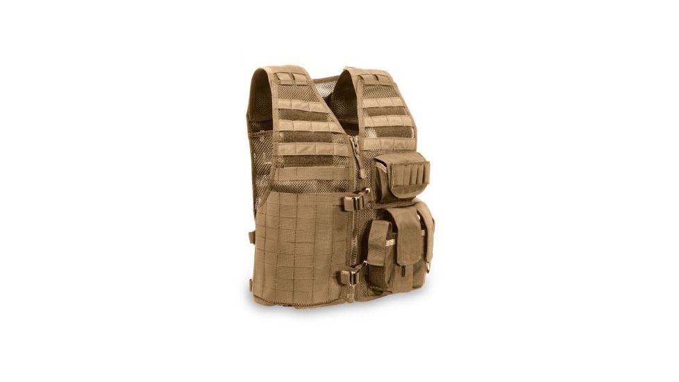 Elite Survival Systems MVP Ammo Adapt Tactical Vest, Left Side Ammo, Coyote Tan MVP010102-T
