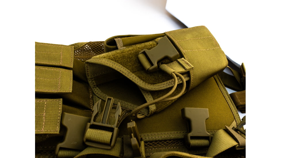 Elite Survival Systems MVP Commandant Tactical Holster Vest, Right Hand Holster, Coyote Tan MVP020103-T