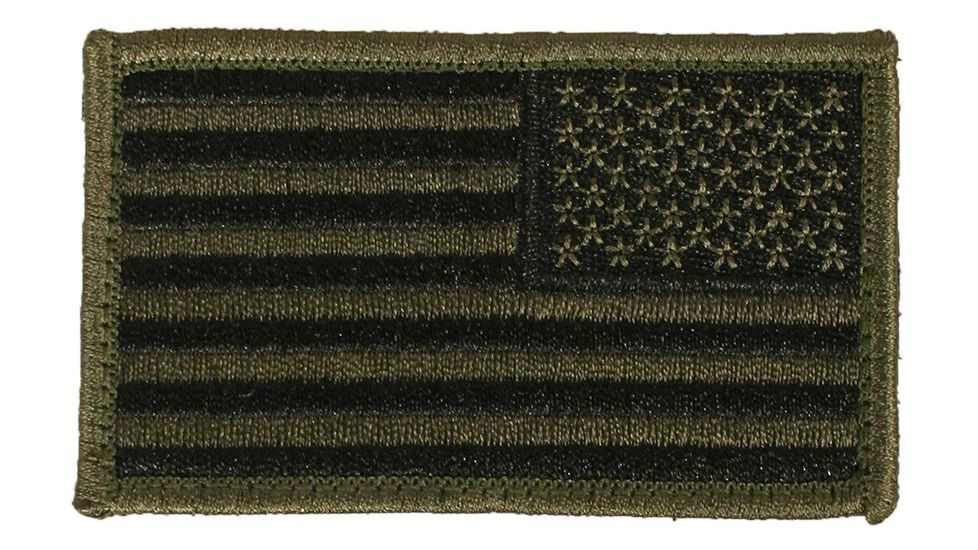 Elite Survival Systems US Flag Patches - Reverse Orientation, Subdued, 3.5in x 2in ID-US-104