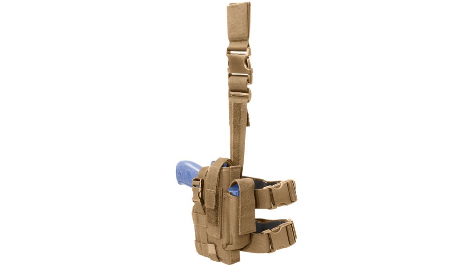 Elite Survival Tactical Holster, Left, Coyote Tan, 5in Large Frm Auto 7671-T-LH
